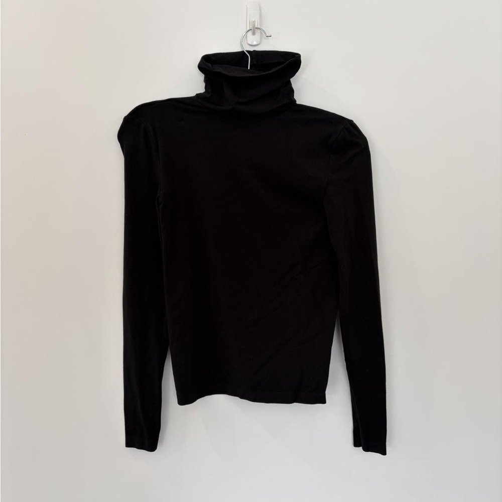 Wolford Black Turtleneck Long Sleeve Top